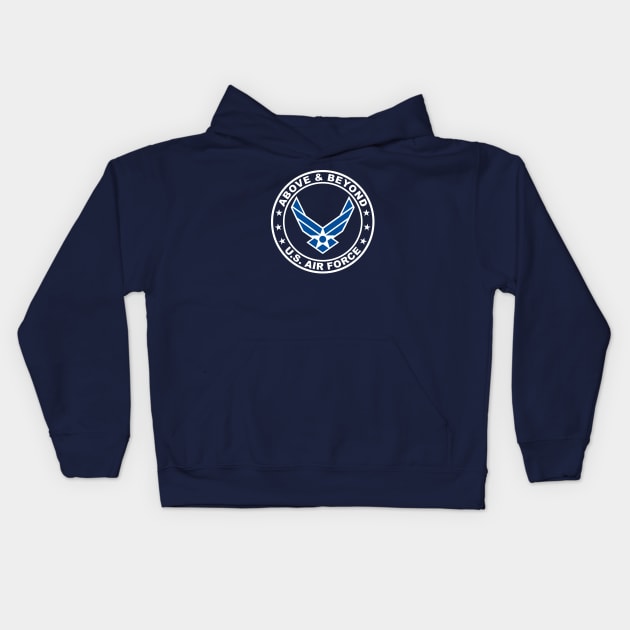 Mod.7 US Air Force USAF Air Corps Kids Hoodie by parashop